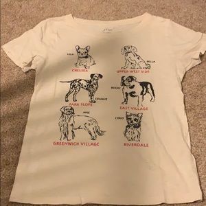 J Crew Dog Tee